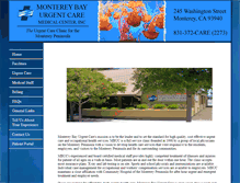 Tablet Screenshot of montereybayurgentcare.com